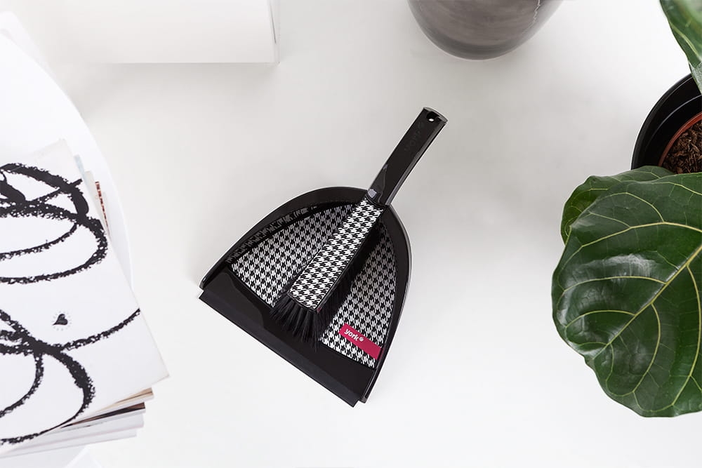 Zmiotka z szufelką z gumą PEPITA