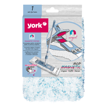 Zapas z mikrofibry do mopa płaskiego MAGNETIC marki York