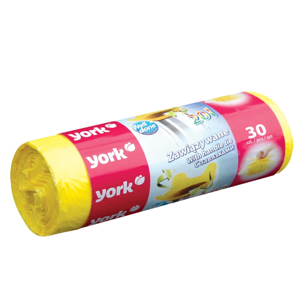 Worki na śmieci zawiązywane 20L York
