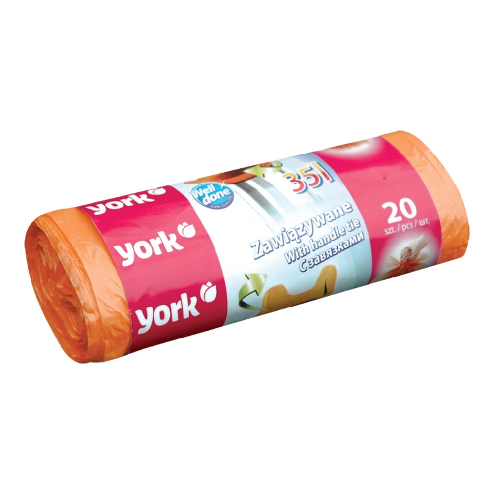 Worki na śmieci zawiązywane 35L York