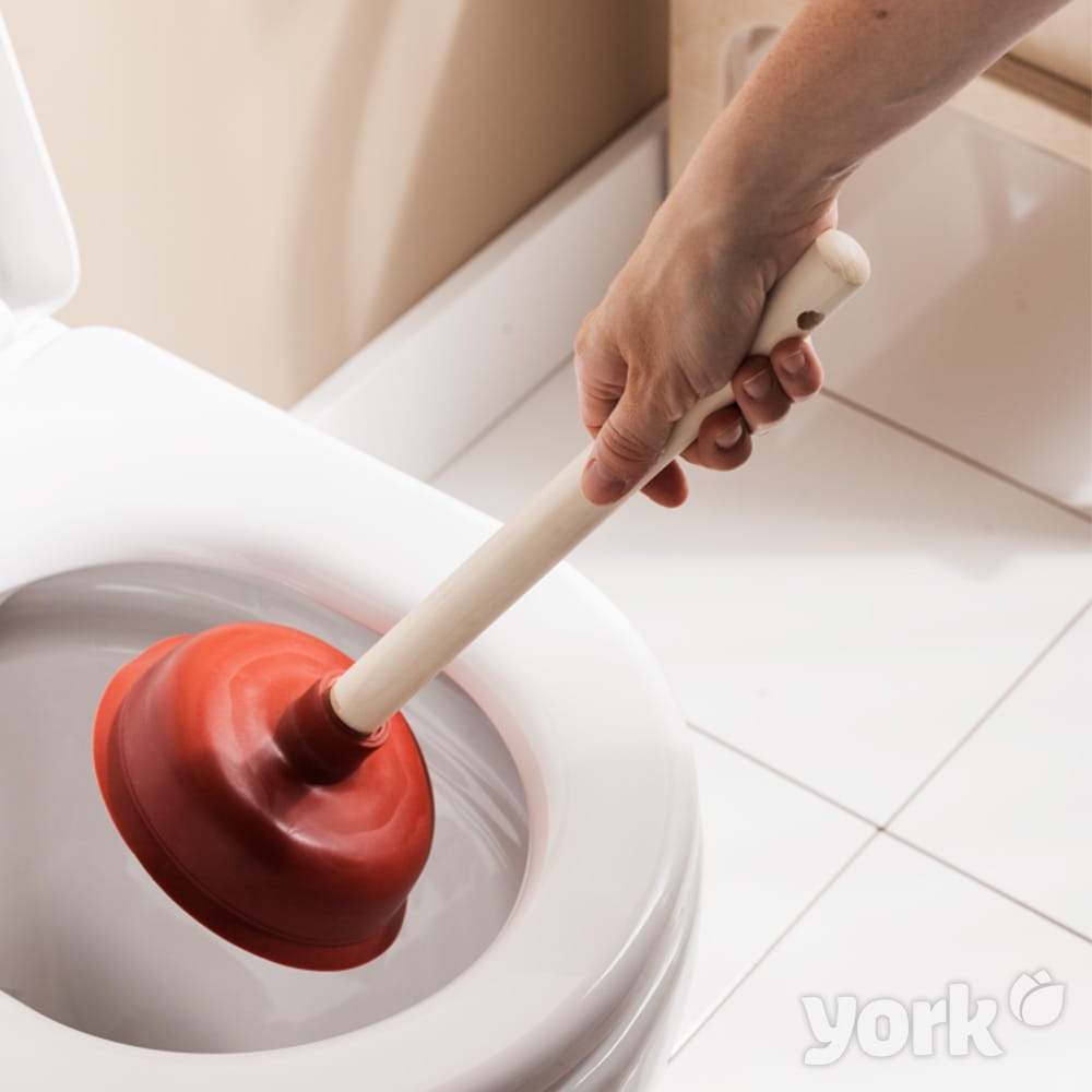 Przepychacz sanitarny z drewnianą rączką