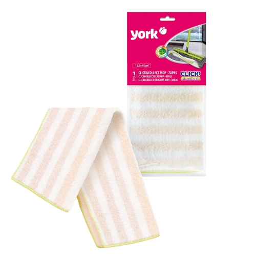 Zapas z mikrofibry do mopa płaskiego CLICK & COLLECT marki York