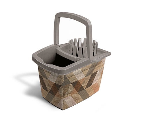 Wiadro prostokątne 15 l + wyciskacz TWEED