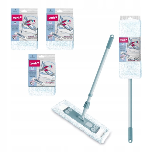 ZESTAW Mop płaski MAGNETIC  z 3 zapasami w SUPER CENIE