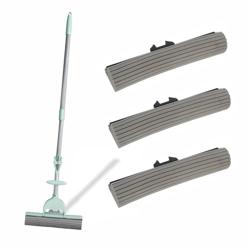 Mop gąbkowy YORK do mycia podłóg 26 cm SATURN + kij teleskopowy + 3 zapasy