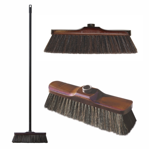 Miotła uniwersalna YORK z dodatkiem naturalnego włosia do zamiatania 28 cm LUX