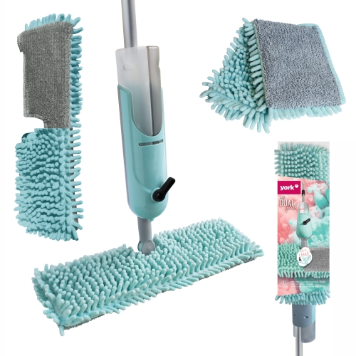 Mop YORK płaski ze spryskiwaczem do mycia podłóg DUAL SPLASH