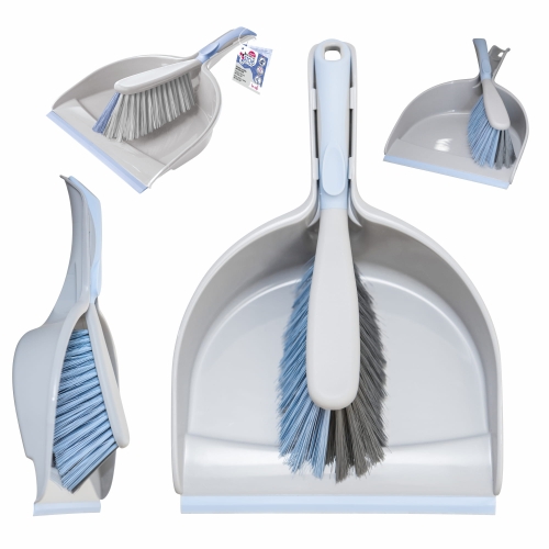 Zmiotka YORK BACTERIA STOP + szufelka z gumą do zamiatania brudu, okruchów, kurzu