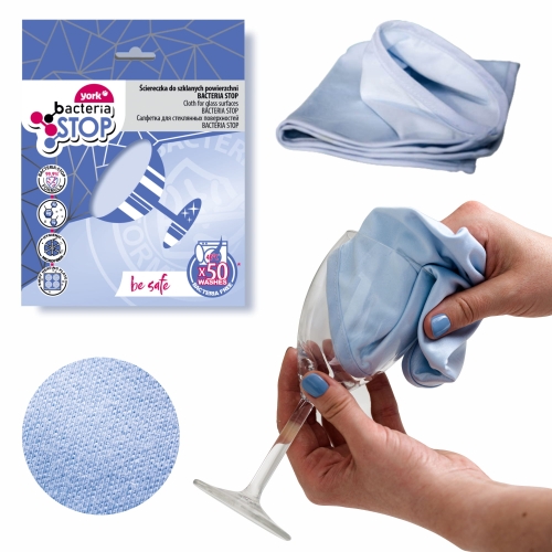 Ściereczka do szklanych powierzchni 30 x 40 cm YORK BACTERIA STOP