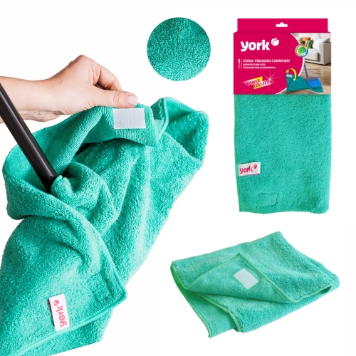 Ścierka podłogowa YORK z mikrofibry POWER COLLECT 1 szt. zielona