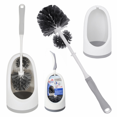 ZESTAW do czyszczenia WC LUX YORK BACTERIA STOP antybakteryjny wolnostojący szczotka wc z pętelką do toalety