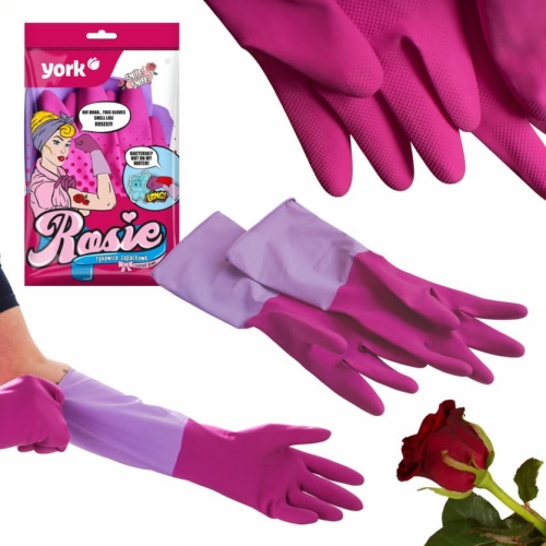 Rękawice gumowe zapachowe ROSIE