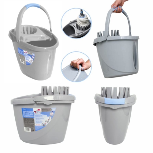 Wiadro 12 litrów z wyciskaczem do mopa YORK BACTERIA STOP