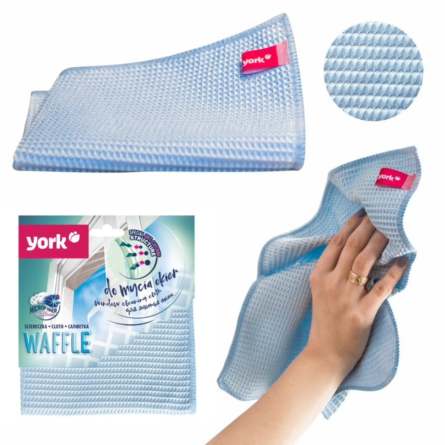 Ściereczka YORK z mikrofibry do okien WAFFLE 1 szt.