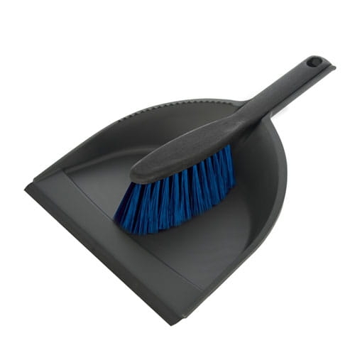 Zmiotka z szufelka z gumą CLIP AZUR