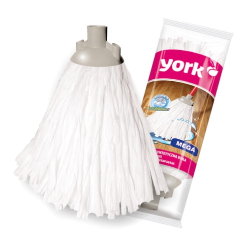 Końcówka mop YORK syntetyczna biała MEGA