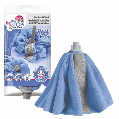 Wkład z mikrofibry z paskiem szorującym do mopa RUBI SILVER