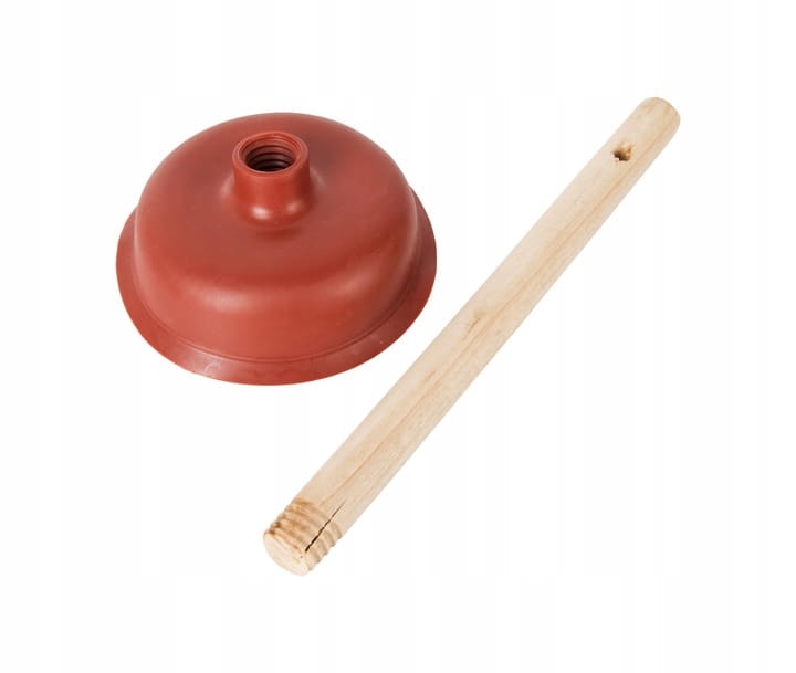 Przepychacz sanitarny z drewnianą rączką