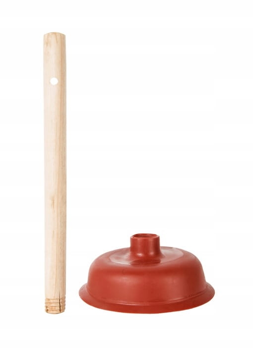 Przepychacz sanitarny z drewnianą rączką