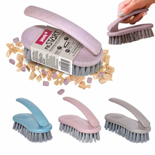 Szczotka żelazko do czyszczenia szorowania DUO YORK reSTART produkt przyjazny środowisku plastik z recyklingu
