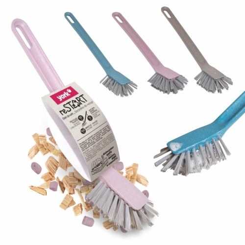 Szczotka SZWEDKA do mycia czyszczenia szorowania naczyń YORK reSTART ekologiczna produkt przyjazny środowisku plastik z recyklingu