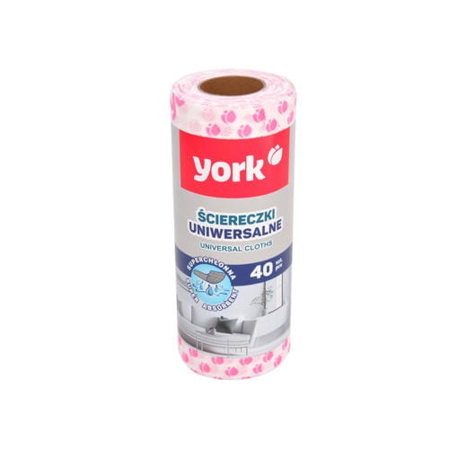 Ścierki kuchenne YORK na rolce 40 szt. wiskoza