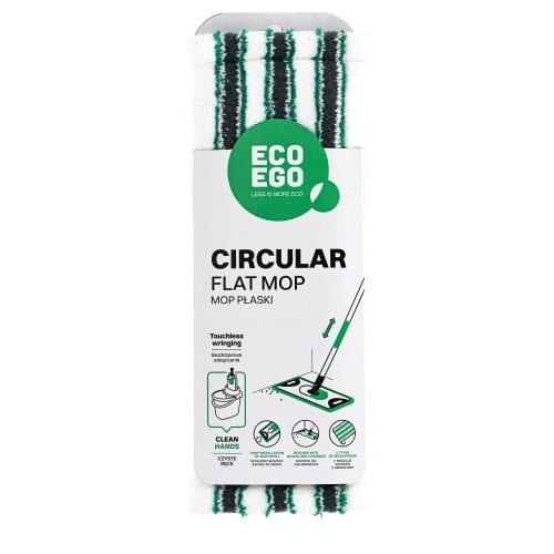 Mop płaski CIRCULAR do mycia podłogi ECO EFO z trzonkiem
