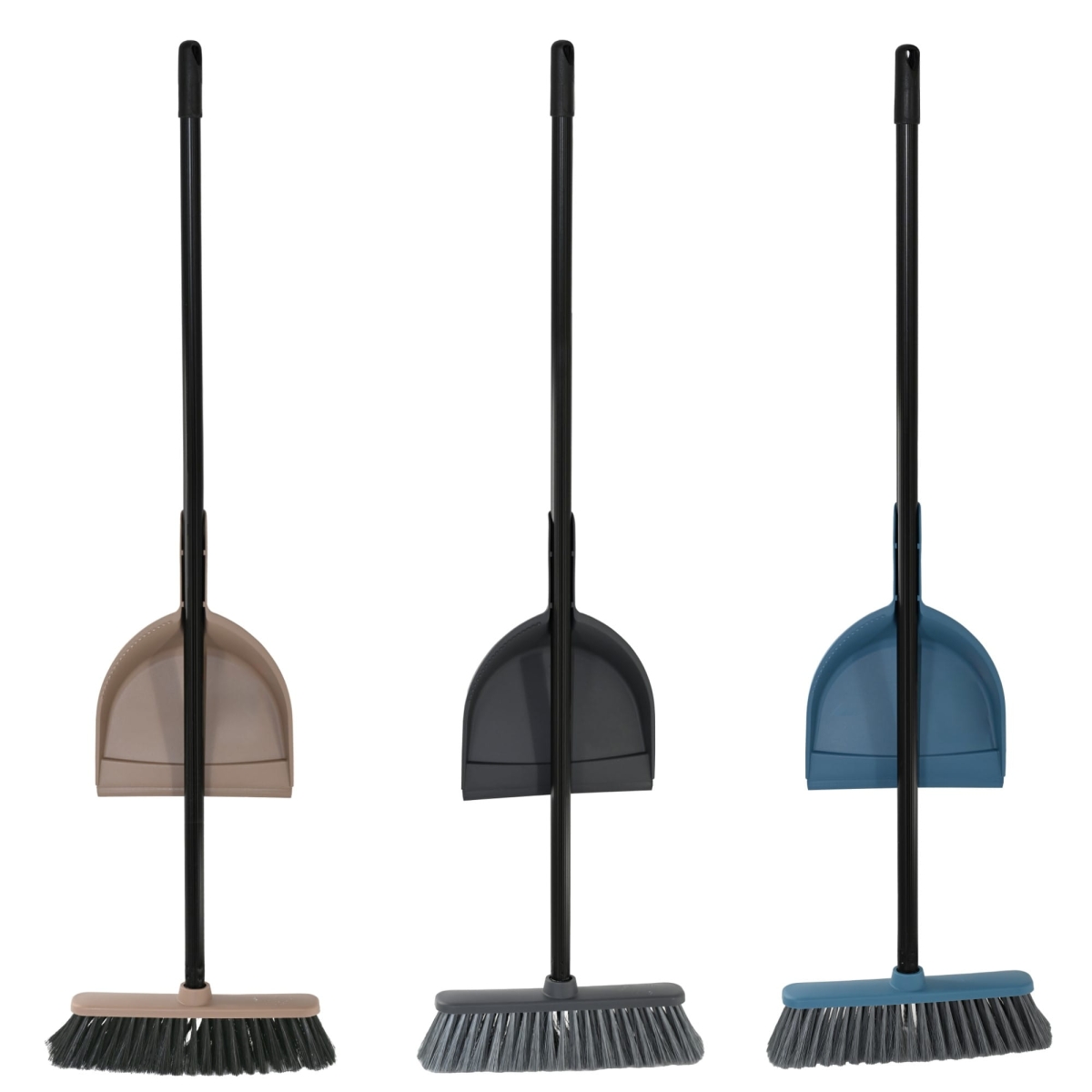 Zestaw do sprzątania TANDEM miotła Carla trzonek 110 cm szufelka Clip