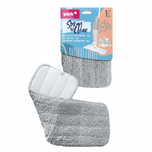 Zapas z mikrofibry do mopa płaskiego ze spryskiwaczem YORK