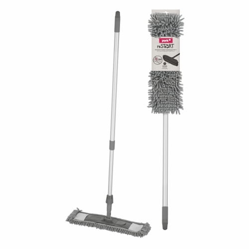 Mop płaski YORK reSTART do mycia sprzątania podłóg+ kij teleskopowy 140 cm