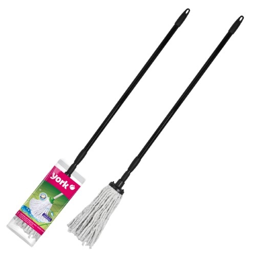 Końcówka mop z trzonkiem teleskopowym YORK bawełniana sznurkowa MEGA